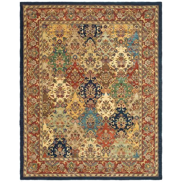 Safavieh Heritage Rug - 11-ft x 17-ft - Wool - Burgundy