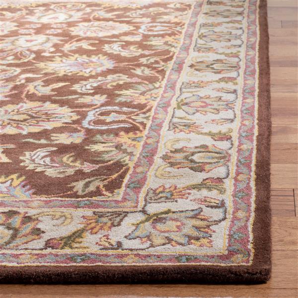 Safavieh Heritage Rug - 12-ft x 15-ft - Wool - Brown/Ivory