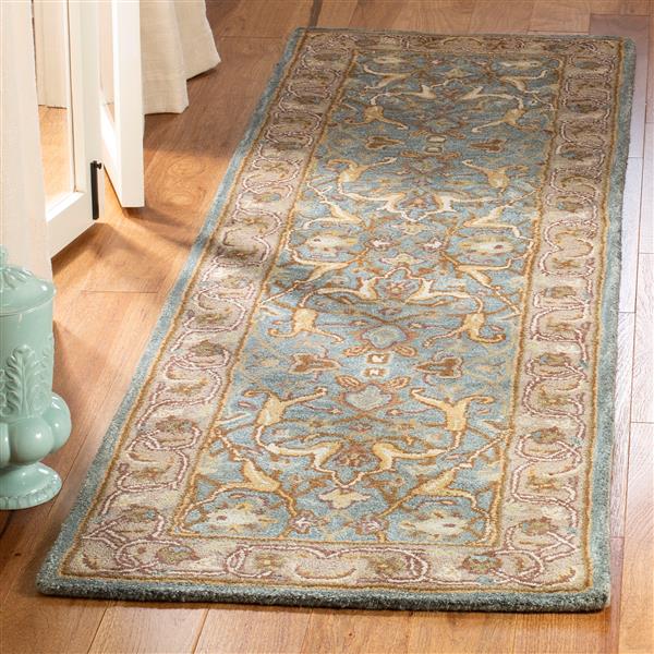 Safavieh Heritage Rug - 2.3-ft x 6-ft - Wool - Blue/Beige