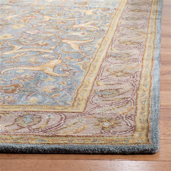 Safavieh Heritage Rug - 2.3-ft x 6-ft - Wool - Blue/Beige