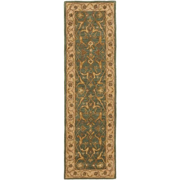 Safavieh Heritage Rug - 2.3-ft x 6-ft - Wool - Blue/Beige