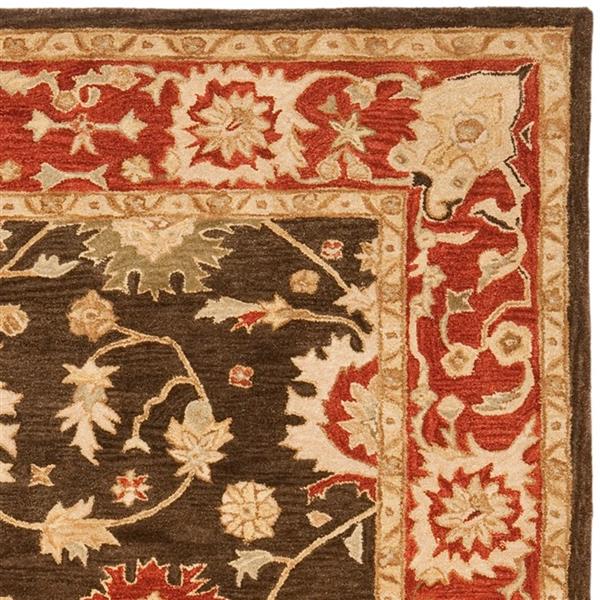 Safavieh Anatolia Floral Rug - 9.5-ft x 13.5-ft - Wool - Olive/Rust
