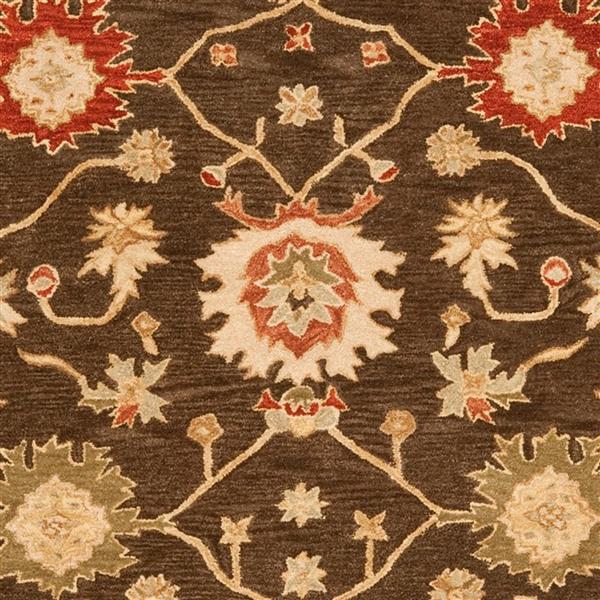 Safavieh Anatolia Floral Rug - 9.5-ft x 13.5-ft - Wool - Olive/Rust