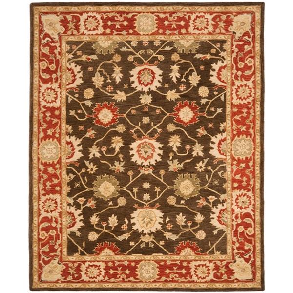 Safavieh Anatolia Floral Rug - 9.5-ft x 13.5-ft - Wool - Olive/Rust