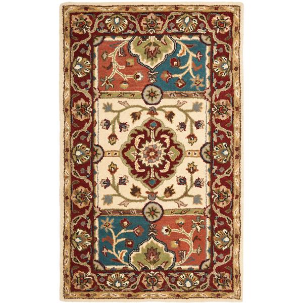 Safavieh Heritage Floral Rug - 3-ft x 5-ft - Wool - Multicolour