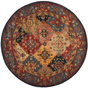 Safavieh Heritage Floral Rug - 3.5-ft x 3.5-ft - Wool - Multicolour