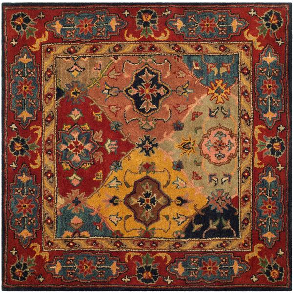 Safavieh Heritage Floral Rug - 4-ft x 4-ft - Wool - Multicolour