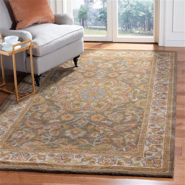 Safavieh Heritage Floral Rug - 2-ft x 3-ft - Wool - Green/Taupe