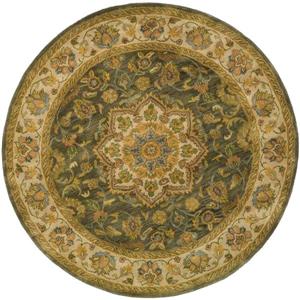 Safavieh Heritage Floral Rug - 3.5-ft x 3.5-ft - Wool - Green/Taupe