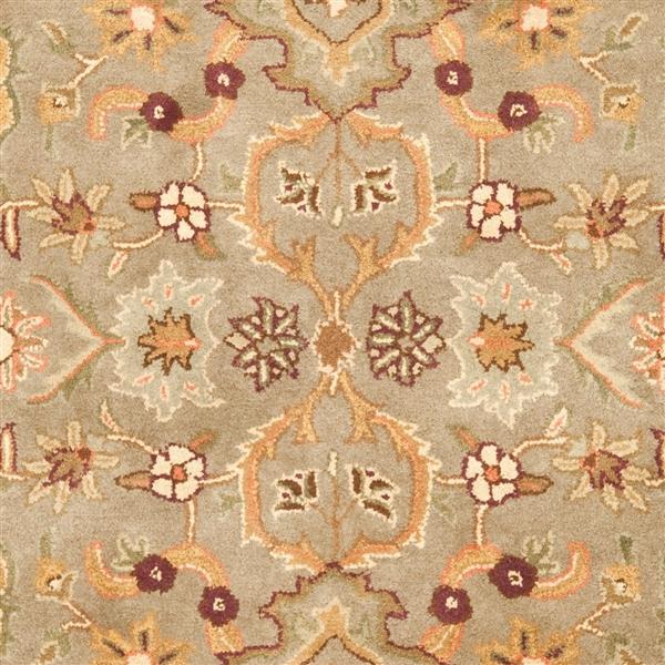 Safavieh Heritage Floral Rug - 3-ft x 5-ft - Wool - Light Green/Beige