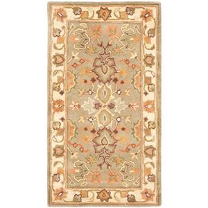 Safavieh Heritage Floral Rug - 3-ft x 5-ft - Wool - Light Green/Beige