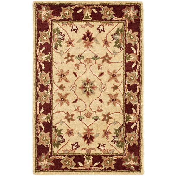 Safavieh Heritage Floral Rug - 2-ft x 3-ft - Wool - Ivory/Red