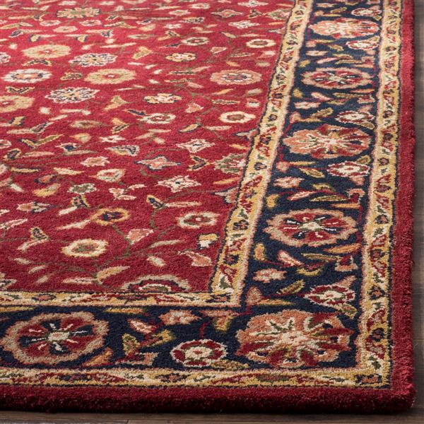 Safavieh Heritage Floral Rug - 2-ft x 3-ft - Wool - Red/Navy Blue