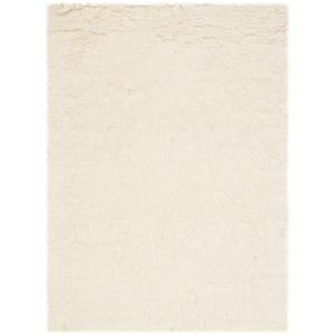 Safavieh Flokati Solid Rug - 2-ft x 3-ft - Wool - Ivory