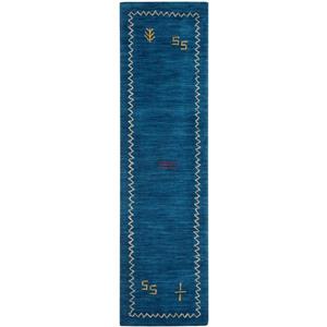 Himalaya Border Rug - 2.3-ft x 6-ft - Wool - Blue