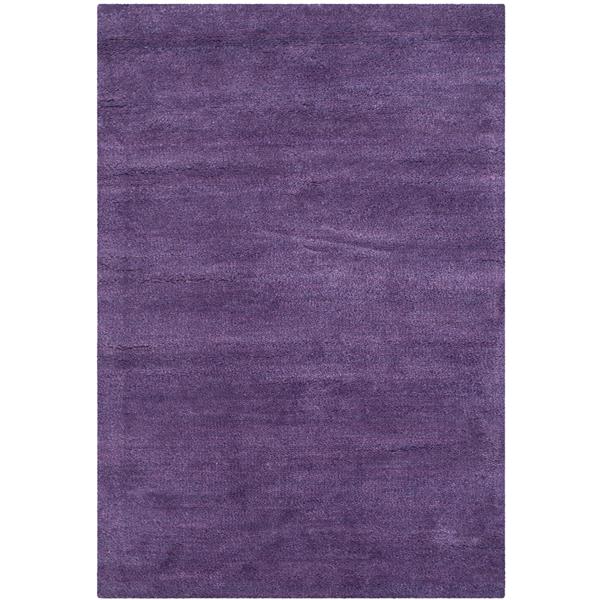 SAFAVIEH Himalaya Solid Rug - 3-ft x 5-ft - Wool - Purple HIM610B-3 | RONA