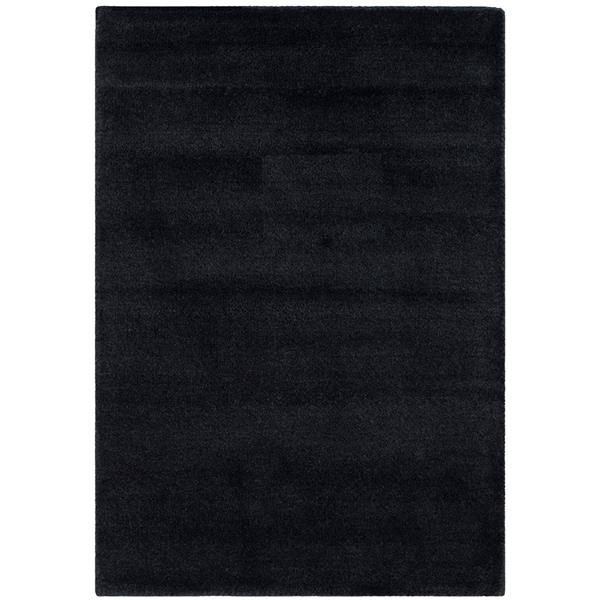 Himalaya Solid Rug - 3-ft x 5-ft - Wool - Black