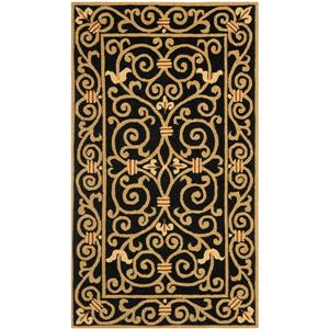 Safavieh Chelsea Floral Rug - 2.8-ft x 4.8-ft - Wool - Black