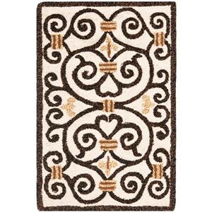 Safavieh Chelsea Floral Rug - 2.5-ft x 4-ft - Wool - Ivory/Dark Brown