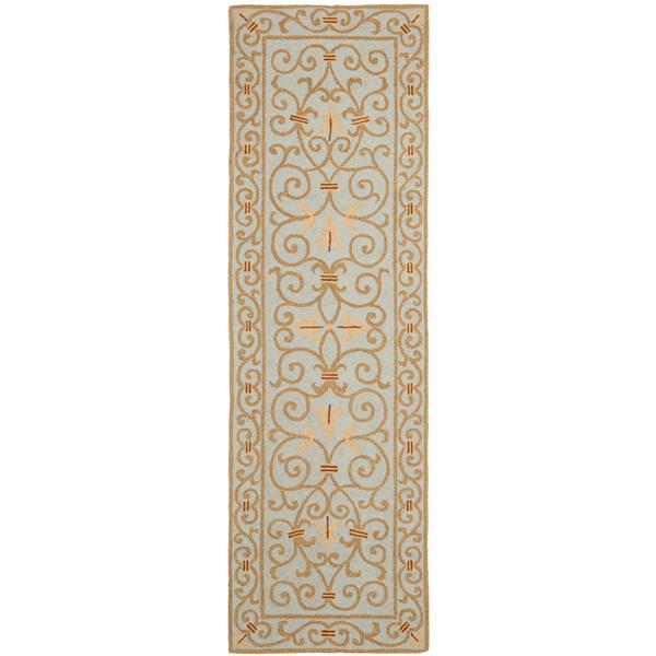 Safavieh Chelsea Floral Rug - 2.5-ft x 6-ft - Wool - Light Blue