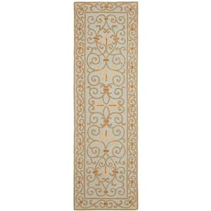 Safavieh Chelsea Floral Rug - 2.5-ft x 6-ft - Wool - Light Blue