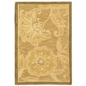 Safavieh Chelsea Floral Rug - 1.7-ft x 2.5-ft - Wool - Light Brown