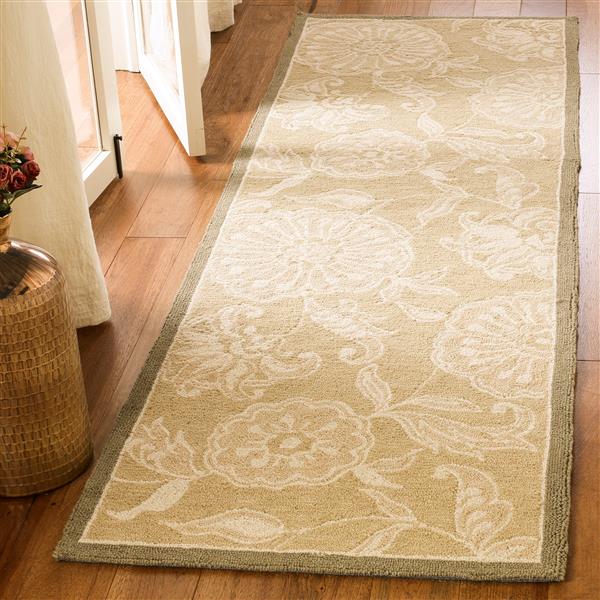 Safavieh Chelsea Floral Rug - 2.5-ft x 6-ft - Wool - Brown