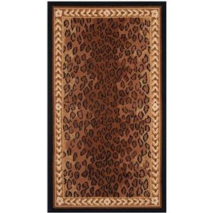 Safavieh Chelsea Print Rug - 2.8-ft x 4.8-ft - Wool - Black/Brown