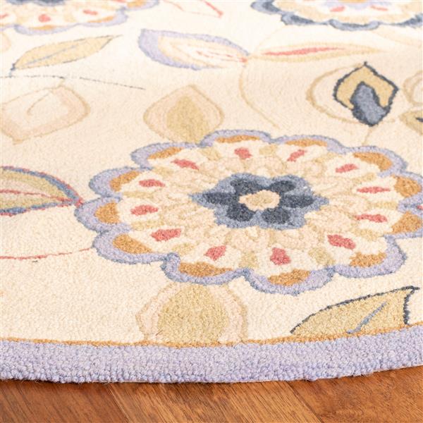 Safavieh Chelsea Floral Rug - 2.8-ft x 4.8-ft - Wool - Ivory/Blue