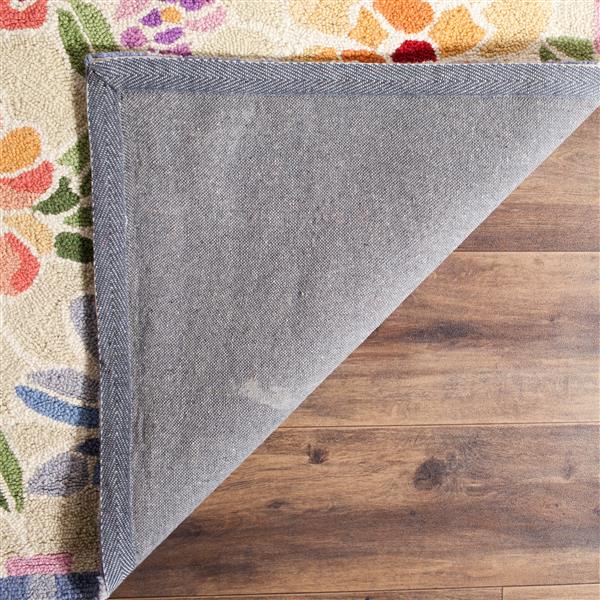 Safavieh Chelsea Floral Rug - 2.5-ft x 8-ft - Wool - Ivory