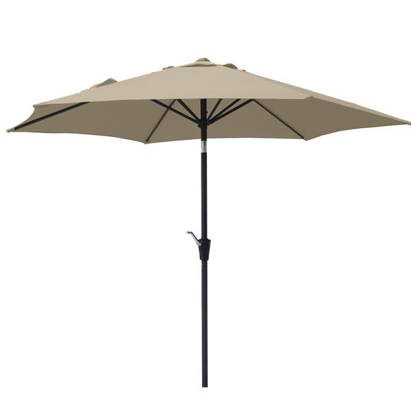 F. Corriveau International Patio Umbrella Octogonal Fabric Top - Tan - 8.5'