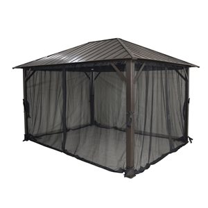 F. Corriveau International Seoul Gazebo with Galvanised-steel roof - 10'x10'