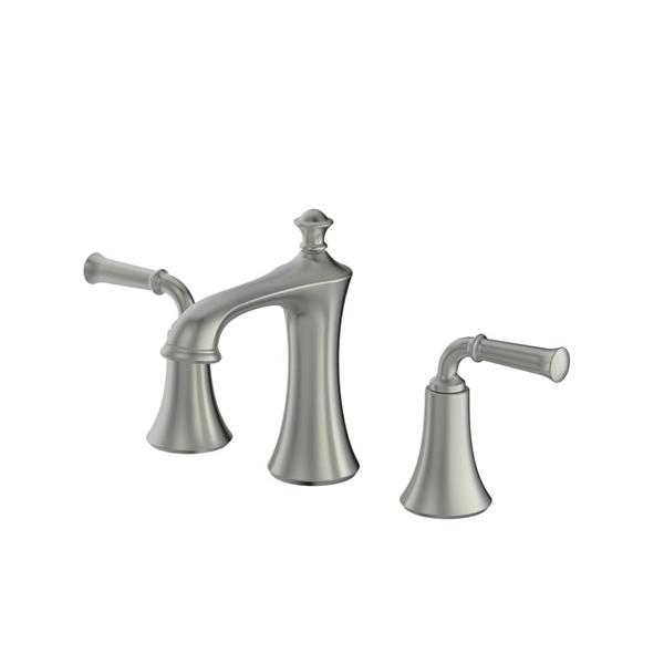 Ancona Peonia Widespread Bathroom Faucet - Nickel - 6.7-in