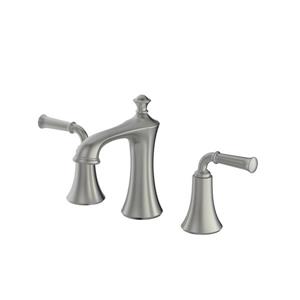 Ancona Peonia Widespread Bathroom Faucet - Nickel - 6.7-in