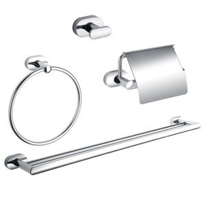 Ancona Aria 4-piece Bathroom Accessory Set - Chrome