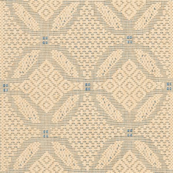 Safavieh Courtyard Border Rug - 4-ft x 5-ft 7-in - Natural/Blue