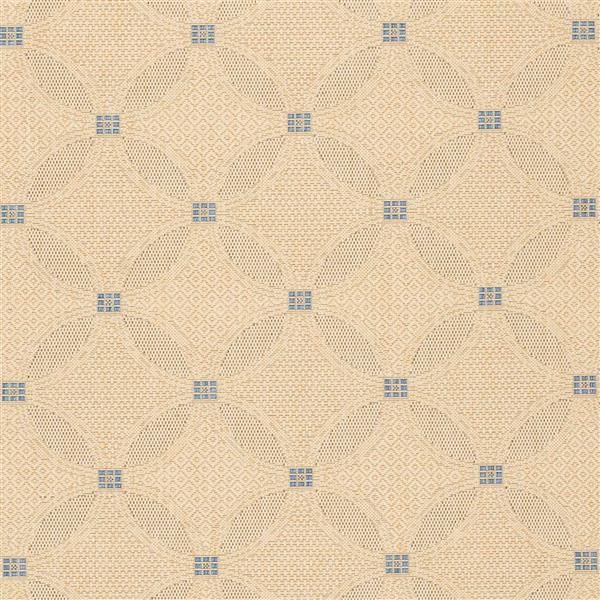 Safavieh Courtyard Border Rug - 5-ft 3-in x 7-ft 7-in - Natural/Blue