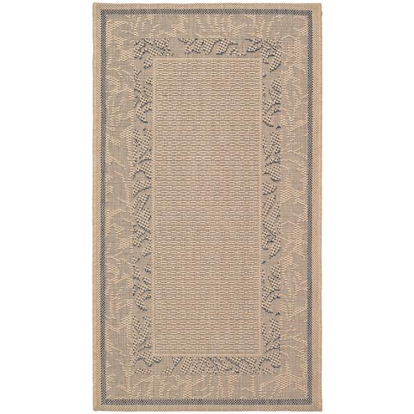 Safavieh Courtyard Border Rug - 2-ft 7-in x 5-ft - Natural/Brown CY1704 ...