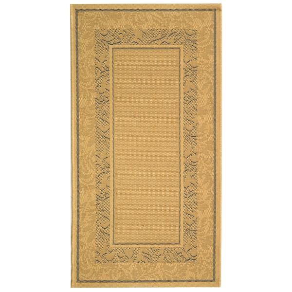 Safavieh Courtyard Border Rug - 2-ft 7-in x 5-ft - Natural/Blue