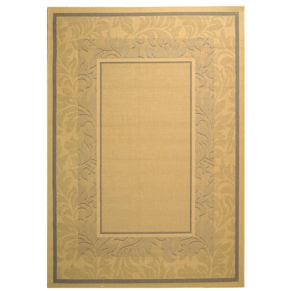 Safavieh Courtyard Border Rug - 5-ft 3-in x 7-ft 7-in - Natural/Blue ...