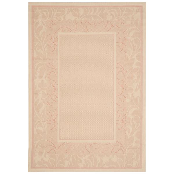 Safavieh Courtyard Border Rug - 5-ft 3-in x 7-ft 7-in - Natural/Terra ...