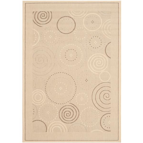 Safavieh Courtyard Geometric Rug - 5-ft 3-in x 7-ft 7-in - Natural/Brown