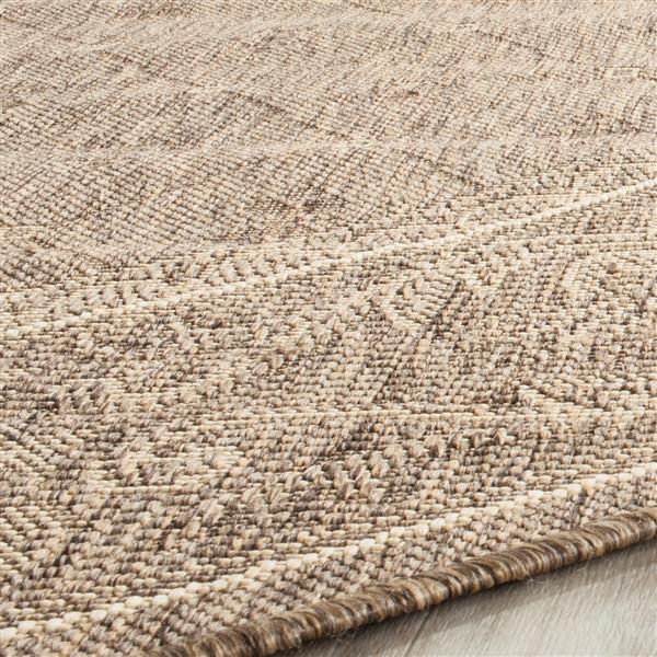 Safavieh Courtyard Border Rug - 4-ft x 5-ft 7-in - Brown/Natural