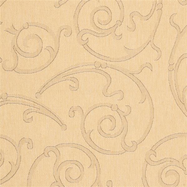 Safavieh Courtyard Floral Rug - 2-ft 3-in x 6-ft 7-in - Natural/Brown