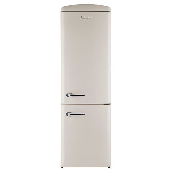 iio 11 Cu. Ft. Retro Refrigerator with Bottom Freezer in White (Left Hinge)