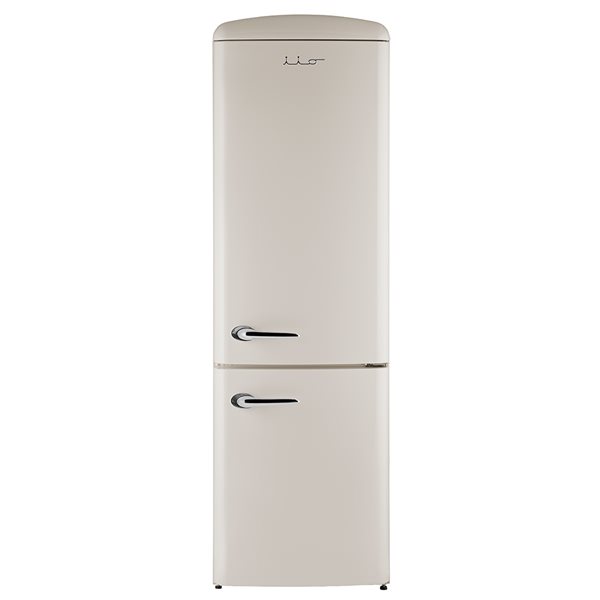 iio Retro Frost Free Refrigerator with Bottom Freezer - Right Hinge - 12 cu.  ft. - Champagne CRBR-2412ioCR