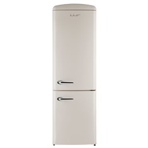 Réfrigérateur Retro iio avec congélateur inférieur, 12 pi. cu, 24 po, champagne, ouverture à droite