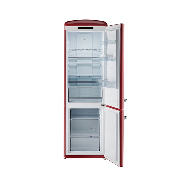 iio 11 Cu. ft. Retro Refrigerator with Bottom Freezer Red / Right