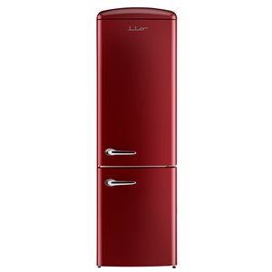 iio Retro Frost Free Refrigerator with Bottom Freezer - Right Hinge - 12 cu. ft. - Red