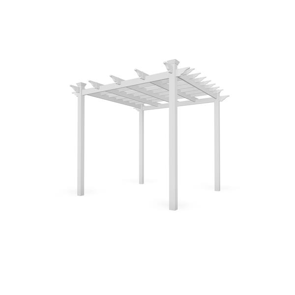 Vita Cardiff Pergola - PVC -  90-in x 90-in x 92-in